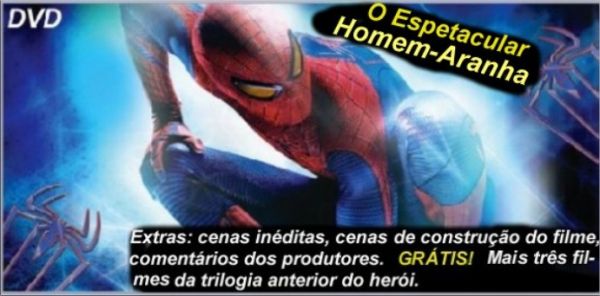 DVD O Espetacular Homem-Aranha + 3 Filmes De Brinde!